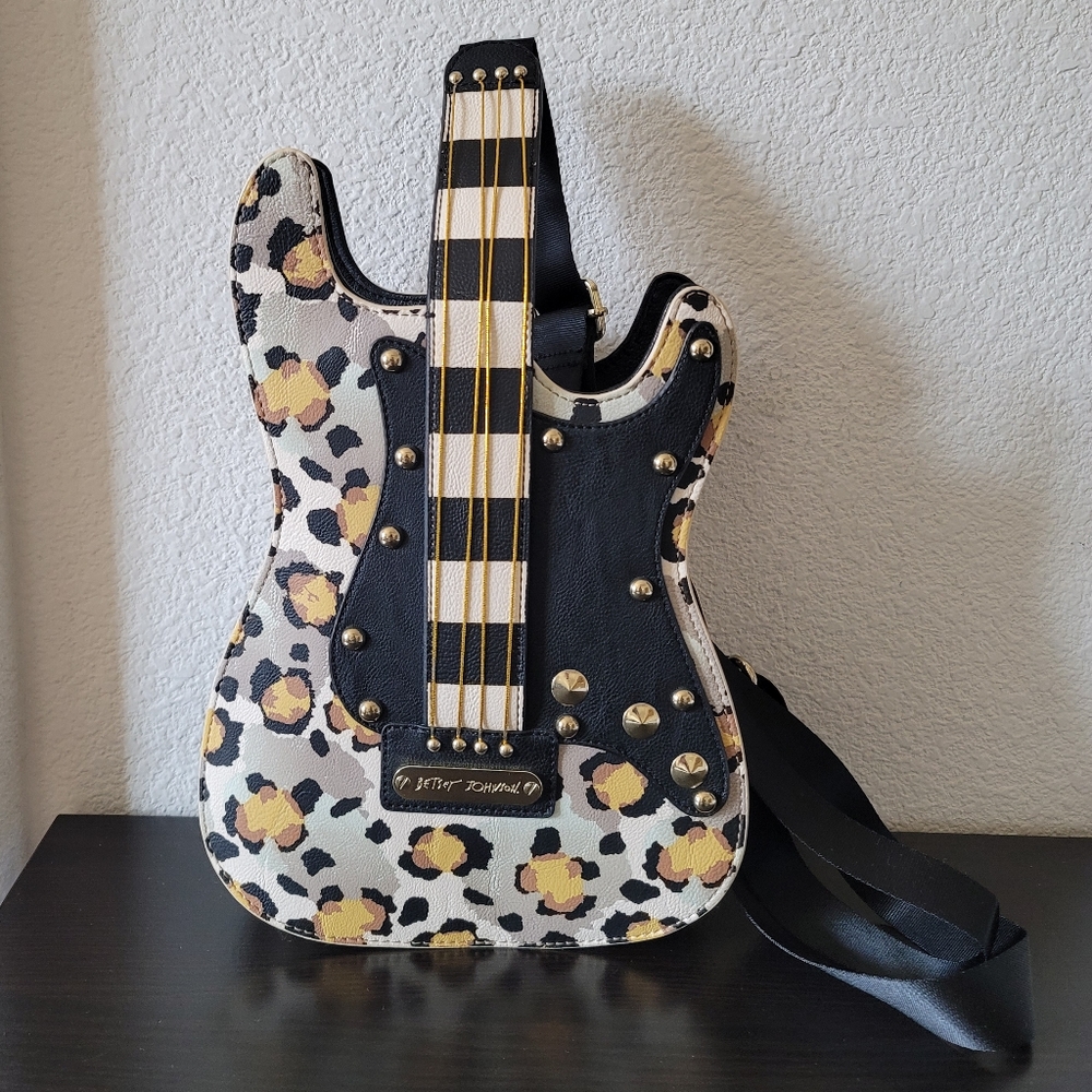 Betsey Johnson Tune In Guitar Crossbody